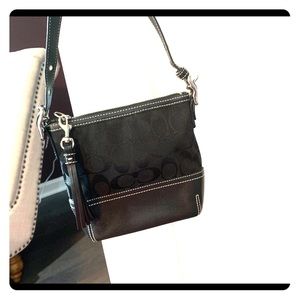 Coach signature mini bucket shoulder bag